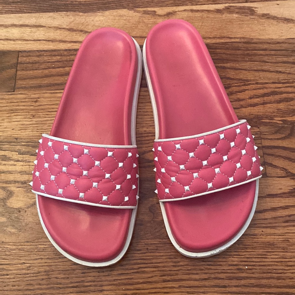 Valentino rock stud slides